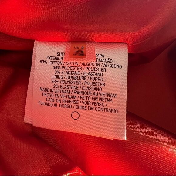 TAHARI  Woman Corinna Color block Sheath Dress Orange size 2 - Picture 7 of 7